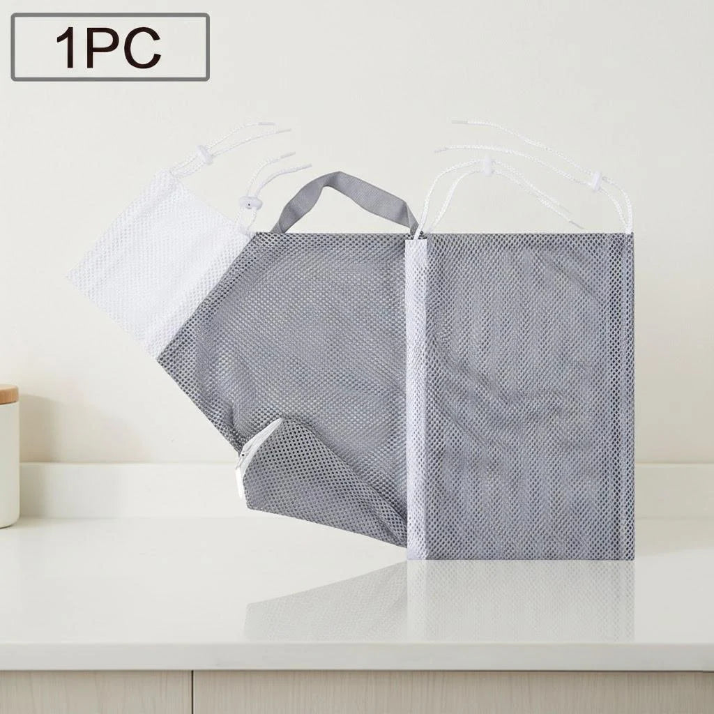 Adjustable Cat Grooming Bag, Mesh Bath & Washing Bag for Safe Pet Cleaning, Anti-Scratch Nail Care