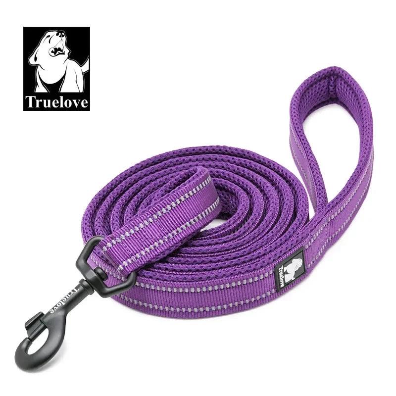 Soft Pet Leash Reflective Nylon Mesh Padded Puppy Large Dog or Cat Walking Training 11 Color 200cm