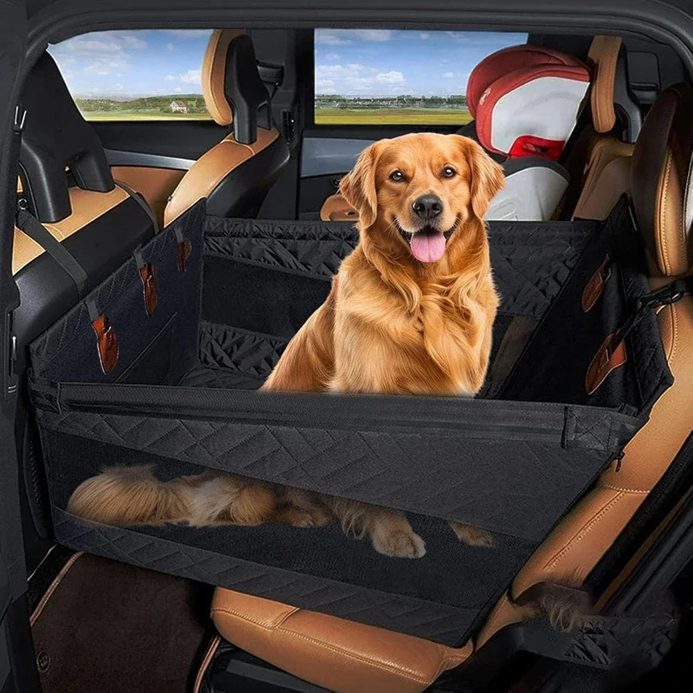 Extended Dog Car Seat Cover for Pet Car Seat Cover Oxford Cat Seat Back Pet Hammock Car Back for Small Medium Large Dogs
