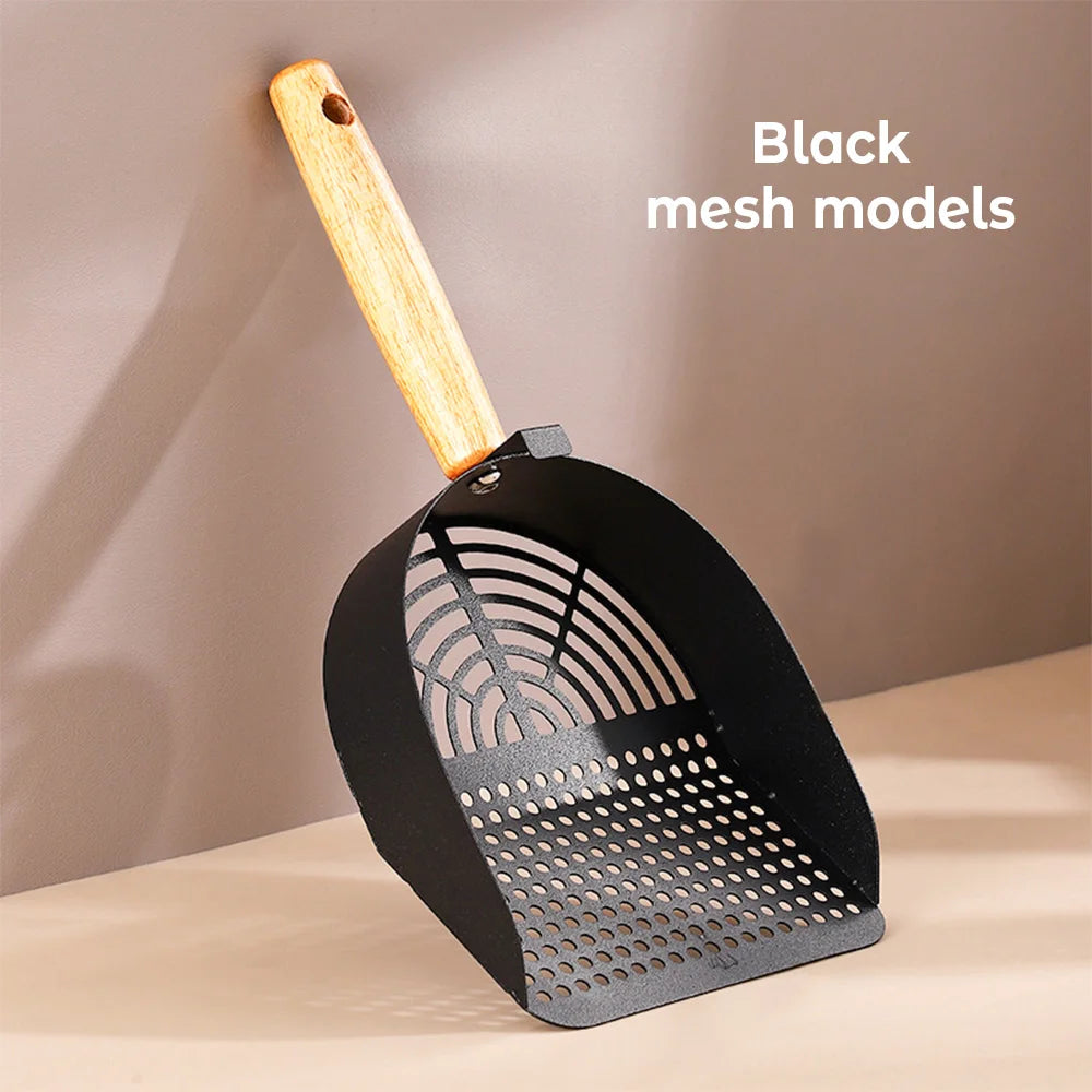 Steel Cat Litter Scoop Long Handle Pet Waste Shovel Cleaning Tool For Tofu Sand Litter Box Cats Supplies