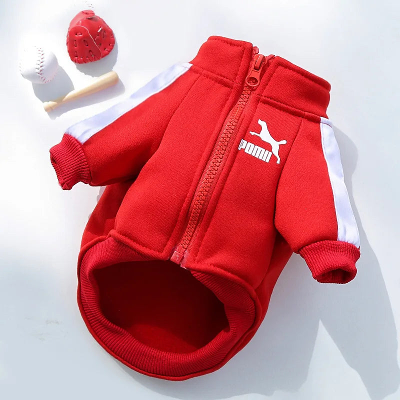 Dog Sweatshirts Customizable, Warm Letter Design for Autumn Winter, Small Medium Large Pet Clothes Trendy Brand Style