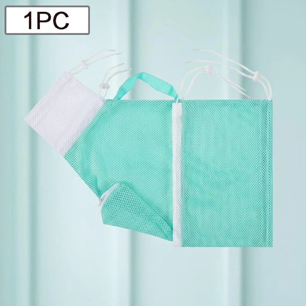 Adjustable Cat Grooming Bag, Mesh Bath & Washing Bag for Safe Pet Cleaning, Anti-Scratch Nail Care