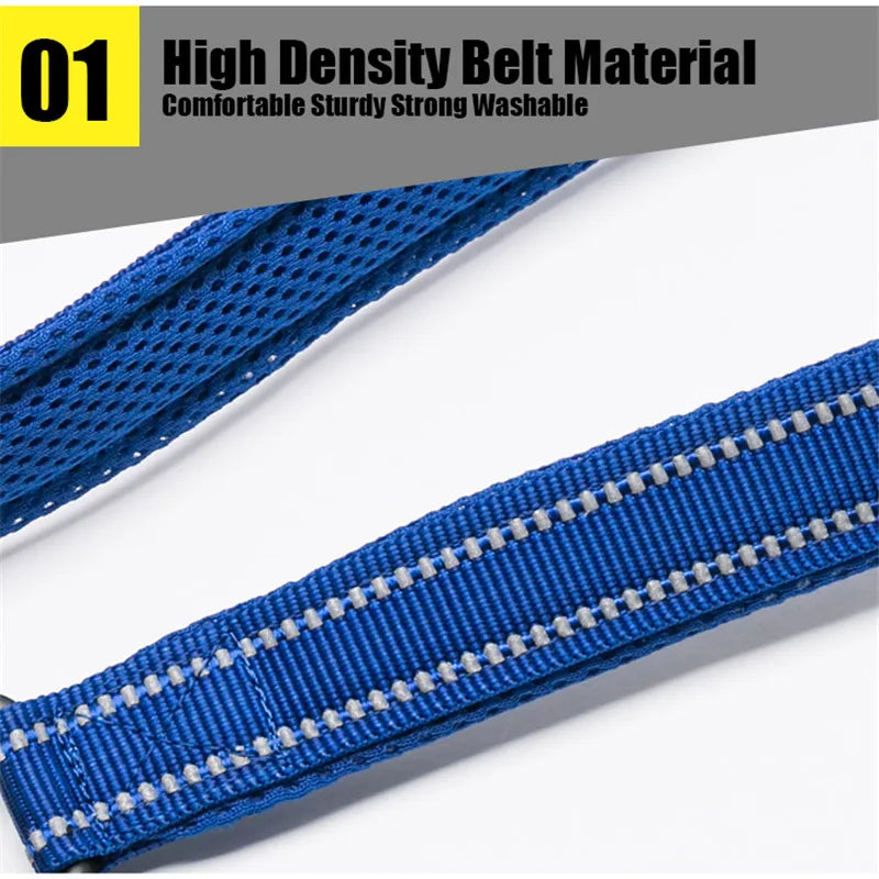 Soft Pet Leash Reflective Nylon Mesh Padded Puppy Large Dog or Cat Walking Training 11 Color 200cm
